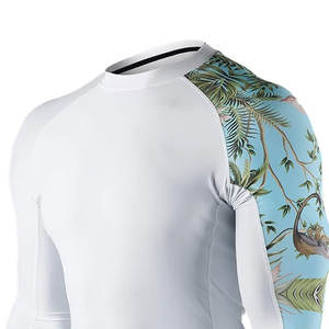 La mejor Fabricación y proveedor Precio barato Tamaño adulto Hombres Rash Guards Venta al por mayor Diseño personalizado Hombres Rash Guard en diferentes colores - Product Image 4