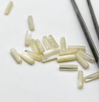 Tubes de nacre naturelle Perles lâches pour la fabrication de bijoux Taille 13X4X4 MM (des tailles personnalisées sont également disponibles)