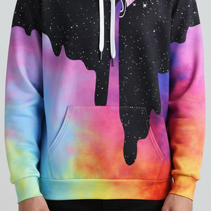 Sudadera con Capucha Extra Grande para Hombre, con Cierre, Diseño Gráfico, Logotipo Personalizado Bordado, Tela de Felpa Ecológica, Venta al por Mayor - Product Image 3