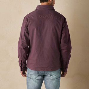 Men's Winter Regular Windproof <b>Canvas</b> <b>Jacket</b> Long Sleeve Four Pockets Casual Style Front Logo - Product Image 2