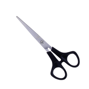 Ciseaux de coiffure allemands en acier inoxydable avec manche en plastique Ciseaux de barbier tranchants à lame droite et pointe émoussée pour salon de coiffure - Product Image 1