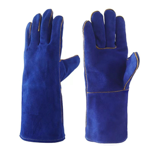 Fabricante Guantes de soldadura de cuero ajustables hechos a medida Precio al por mayor Protección de manos y brazos - Product Image 2