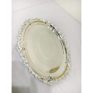 Plateau de service alimentaire de grande taille, décor festif musulman unique, vaisselle, plateau de service alimentaire par les fournisseurs exportateurs de Tahura - Product Image 1