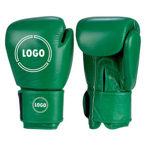 Gants de boxe professionnels/gagnants authentiques et neufs en cuir de vachette Logo personnalisé pour gants de boxe pakistanais fabriqués - Product Image 1