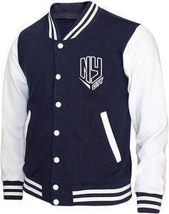 Veste de baseball universitaire grande taille pour hommes Veste en coton à col montant Letterman en 8 couleurs Veste universitaire pour hommes - Product Image 4