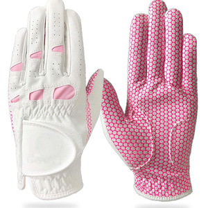 Qualité supérieure 100% gant de Golf en cuir de mouton véritable impression numérique gants de Golf en cuir Cabretta pour hommes - Product Image 1