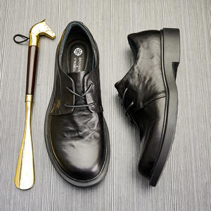 Chaussures de bureau en cuir véritable pour hommes avec semelle extérieure résistante à l'usure et semelle intérieure respirante, chaussures formelles - Product Image 2