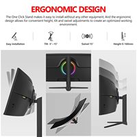 Moniteur LED incurvé 49 pouces 5K HDR : Solution de productivité pour le bureau et l'entreprise