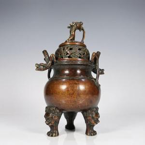 เตาเผากำยานทองเหลืองขนาดเล็ก ดีไซน์ย้อนยุค สำหรับใช้ในบ้าน ตกแต่งบ้าน และใช้ในพิธีกรรมทางศาสนา - Product Image 5