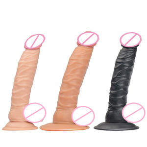Realistico Dildo in Silicone Marrone Scuro Morbido Giocattolo Sessuale per Donne - Product Image 1