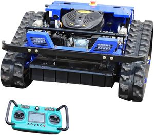 Nouvelle annonce : Tondeuse à gazon R-Control, portée 700 m, alimentation hybride essence-électrique, conception sur chenilles, tout-terrain, hauteur de coupe réglable - Product Image 2