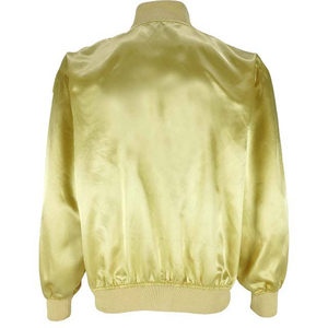 Blouson de bombardier pour hommes de haute qualité avec logo personnalisé toile imprimée en satin Streetwear avec col montant vente en gros veste en satin - Product Image 2