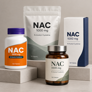 Comprimés de NAC (N-Acétylcystéine) 1000mg, 120 unités, Marque Privée OEM, Soutien Antioxydant, Supplément d'Acides Aminés, Logo Personnalisé - Product Image 5