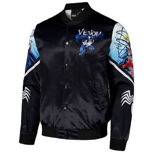 แจ็คเก็ตซาตินราคาถูก แจ็คเก็ตบอมเบอร์สั่งทำพิเศษจากปากีสถาน แจ็คเก็ตเบสบอลซาตินปักลายสำหรับผู้ชาย ขายส่ง - Product Image 2