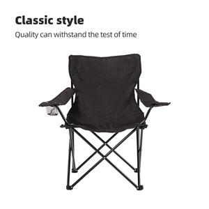 Ghế xếp dã ngoại HOMFUL, ghế bãi biển bằng kim loại, ghế cắm trại có giá để cốc - Product Image 4