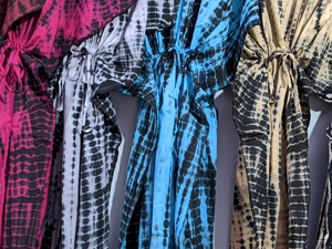 Vestido caftán de algodón Tie Dye para adultos de talla grande holgado estampado de verano vestido sin mangas para mujer cintura Natural ropa de calle sencilla - Product Image 4