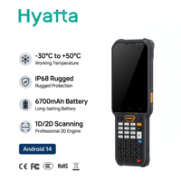 Lecteur de codes-barres 2D industriel robuste Android 14 PDA pour la logistique de la chaîne du froid, avec NFC RFID, dragonne et batterie interchangeable à chaud 6700 mAh – En stock