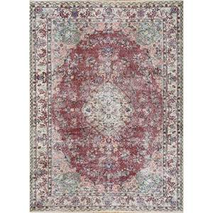 Alfombras de Lana Anudadas a Mano de Gran Tamaño, Diseño de Medallón Rojo y Naranja, para Sala de Estar o Pasillo - Pae-2624 - Product Image 1