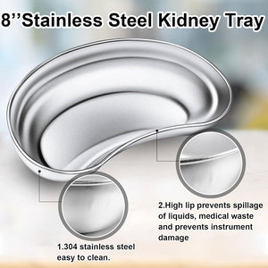 Bandeja renal de la mejor calidad, grado hospitalario, de acero inoxidable, para uso clínico, fácil de limpiar - Product Image 3