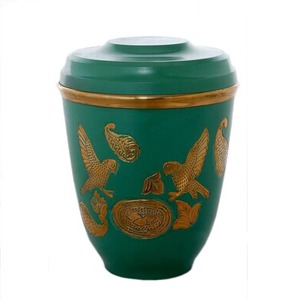 Luxury Choice Urnas de metal de latón Urnas de entierro con grabados de belleza y la figura de Jesucristo, tamaño grande - Product Image 6