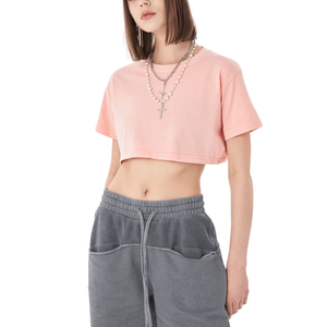 Blusa Corta para Mujer con Efecto Deslavado - Product Image 3