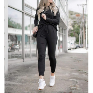 Conjuntos Deportivos de Terciopelo para Mujer, Conjuntos de 2 Piezas con Bolsillos, Sudadera y Pantalones Deportivos, Atuendos Deportivos Casuales - Product Image 2