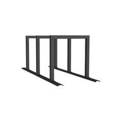 Sistema di supporto a binario, 3 supporti in tubo d'acciaio 60x60 mm, 2100x800mm (LxP), da avvitare, grigio - Product Image 3