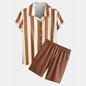 <b>Camo</b> Print Breathable <b>Short</b> Sleeve T-Shirt <b>Shorts</b> Drawstring Quick Dry Summer 2-Piece Street Style Jogging Wear Sets Wholesale - Product Image 1