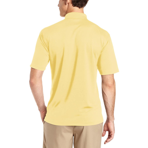 Golf de alta calidad para hombres para camisas hecho a medida al por mayor nuevo diseño patrón sólido que absorbe la humedad poliéster tejido deportivo - Product Image 3