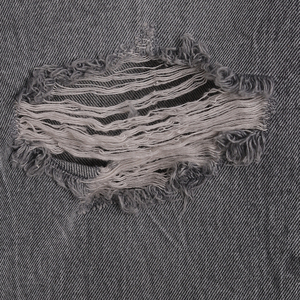 Jeans Casuales de Algodón con Lavado Enzimático y Rasgaduras Grises, Corte Recto, Estilo Urbano para Hombre - Product Image 4