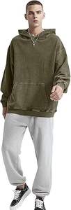 Jersey de lavado ácido de gran tamaño para hombre, Sudadera con capucha Vintage para ropa de calle, 100% de algodón para invierno - Product Image 6