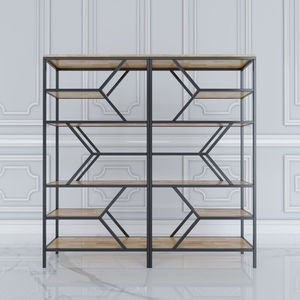 Style industriel, gain de place, K Trang Tr SFKS013 avec structure en fer, bois et caoutchouc - Product Image 4