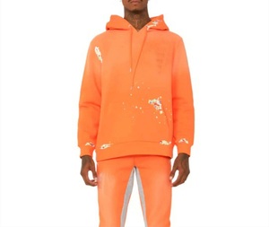 Ensemble de survêtement deux pièces avec pantalon de jogging et sweat-shirt, survêtement pour hommes et femmes, sweats à capuche et pantalons évasés personnalisés - Product Image 1