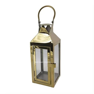 Classic Stainless Steel & Glass Candle <b>Lantern</b> Shiny <b>Silver</b> Finished for Event & Christmas Decor Hanging <b>Lantern</b> - Product Image 3