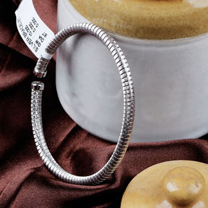 Pour la vente en gros de haute qualité 925 Bracelet en argent sterling massif fait à la main bijoux unisexe fabriqués en Inde - Product Image 2