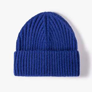 Bonnets d'hiver doublés en satin Bonnet pour hommes Bonnet bérets d'hiver en laine de mérinos Bonnet personnalisé en tricot de coton Bonnet chaud Bonnets de doublure en soie - Product Image 5