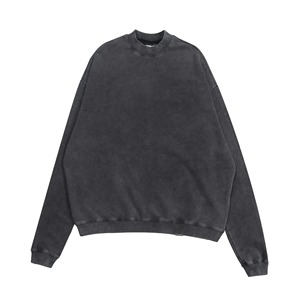 Haute qualité lourd polaire surdimensionné sweat hommes doux épaules tombantes brodé imprimé motif hiver XS en gros - Product Image 4
