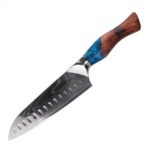 Ensemble de 3 couteaux de cuisine Amber, couteaux de chef professionnels, acier inoxydable, manche en résine bleue - Product Image 5