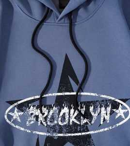 Conjunto de sudadera y sudadera con capucha y estampado DTG personalizado para hombre a la moda con pantalones acampanados, conjunto informal de 2 piezas, ropa de calle, chándal - Product Image 4