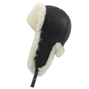 Gorros de Invierno de Cuero y Piel de Alta Calidad, Ajustables, Unisex, Gorros de Esquí para la Nieve, Color Personalizado, OEM - Product Image 4