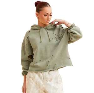 Sweat à capuche OEM personnalisé en rose vieilli pour hommes 100% coton respirant avec logo d'approvisionnement direct d'usine sur le devant pour l'hiver - Product Image 3