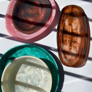 ที่จับได้หมายถึงชามใส่ผลไม้และสลัดทำมือทรงกลมขนาดใหญ่สไตล์แฟนซีเป็นมิตร - Product Image 4