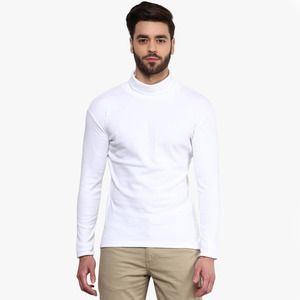 Suéter de cuello alto liso de Material de lana blanca para hombre más vendido a precios baratos suéteres de cuello de tortuga de diseño personalizado - Product Image 2