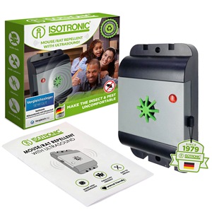 Ultrasound Plastic <b>Mouse</b> Rat <b>Repellent</b> Pest Control Device Batteries Solid Non Toxic Odorless Easy Install for Home Kitchen - Product Image 1