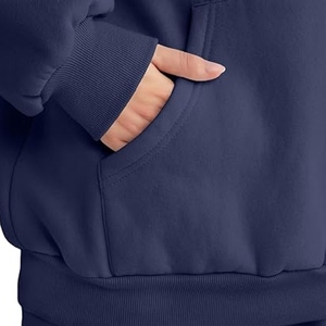 Nueva ropa deportiva de Invierno para mujer, chándales con capucha al mejor precio, técnicas estampadas, conjuntos de mujer con patrón sólido/conjunto de 2 piezas para mujer - Product Image 5