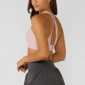 Nouvel Arrivage – Soutien-gorge de Sport Personnalisé à Marque Privée pour Femme, Bretelles Croisées, Sans Coutures, Extensible Bidirectionnel, Yoga, Gym, Fitness, Coupe Courte - Product Image 2