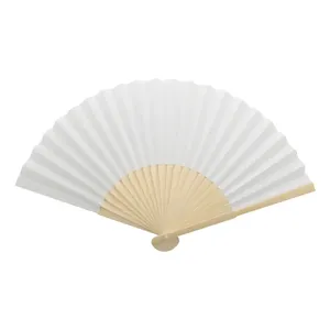 Eco-Friendly Bamboo Baper Fan Promotional Party Supplies Gadgets - Product Image 1
