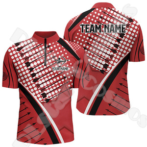 T-shirt de tir à l'arc personnalisé unisexe T-shirt imprimé par sublimation avec boutons pour hommes - Product Image 2