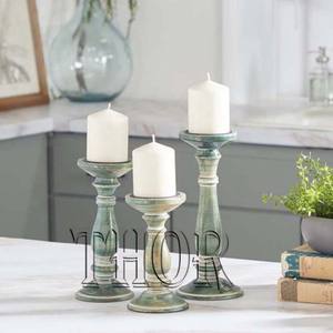 Farmhouse เชิงเทียนไม้แบบชนบท,ที่ใส่เทียนสำหรับตกแต่งบ้านในโอกาสพิเศษประดับงานแต่งงาน - Product Image 1