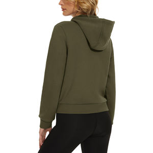 Usine directe de haute qualité unisexe plein coton recadrée fermeture éclair femmes sweats à capuche hiver meilleure vente personnalisé brodé motif 3D - Product Image 5